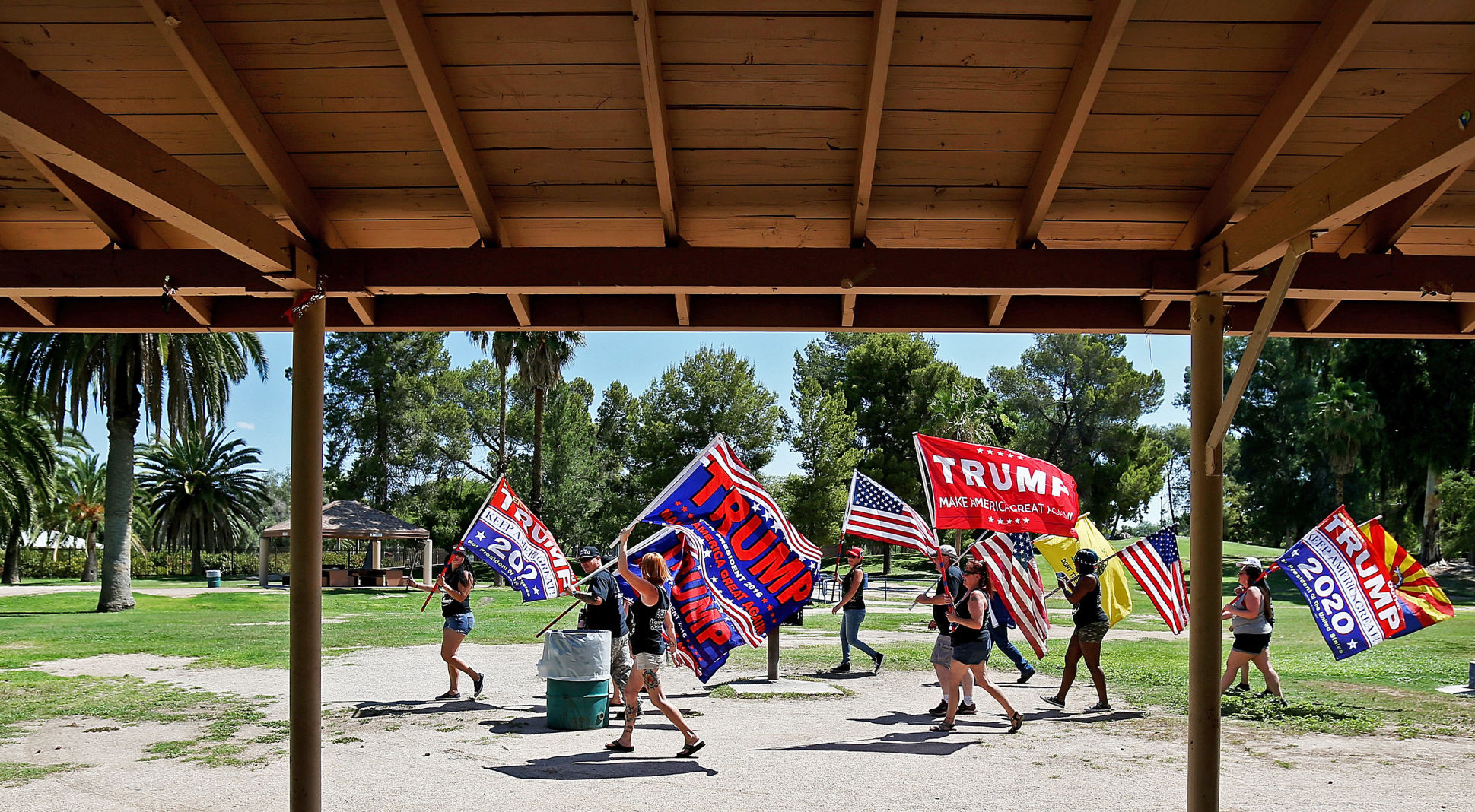 Patriot Movement AZ rally at Reid Park